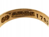 Victorian 18ct Gold Triple Knot Ring set with Three Diamonds