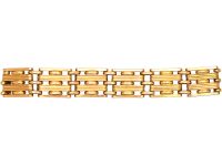 Edwardian 15ct Gold Gate Bracelet