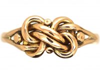 Victorian 9ct Gold Lover's Knot Ring
