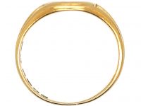 Edwardian 18ct Gold Signet Ring with Intaglio of a Galleon