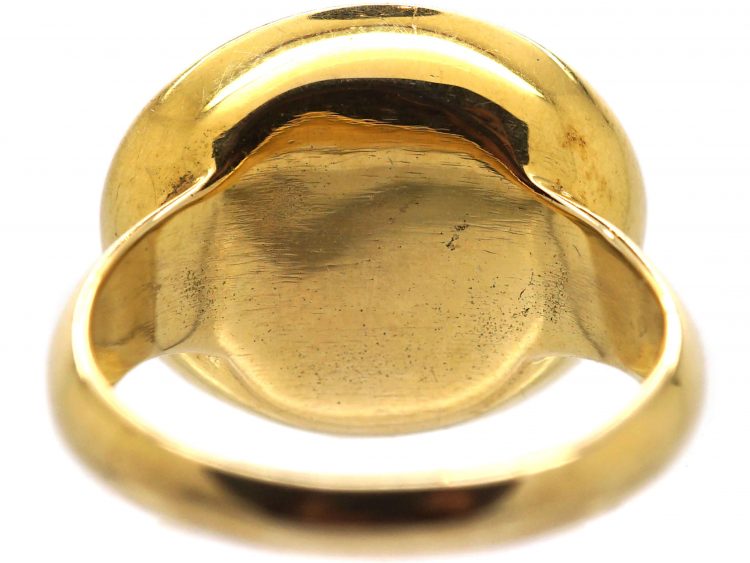 9ct Gold Ring set with Jasper with an Intaglio of a Centaur