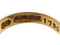 Victorian 18ct Gold Triple Knot Ring set with Three Diamonds
