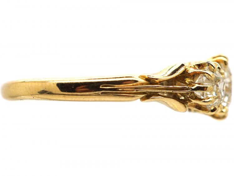 Victorian 18ct Gold Three Stone Diamond Ring