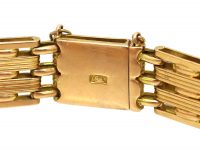 Edwardian 15ct Gold Gate Bracelet
