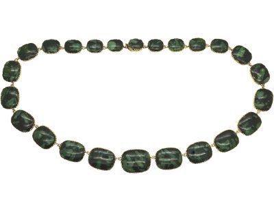 Early 19th Century Gold & Venetian Glass Collar