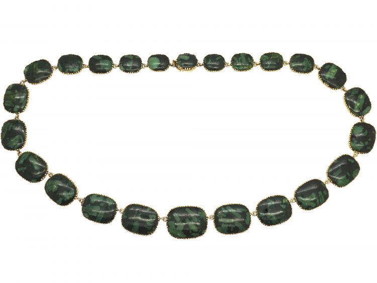 Early 19th Century Gold & Venetian Glass Collar