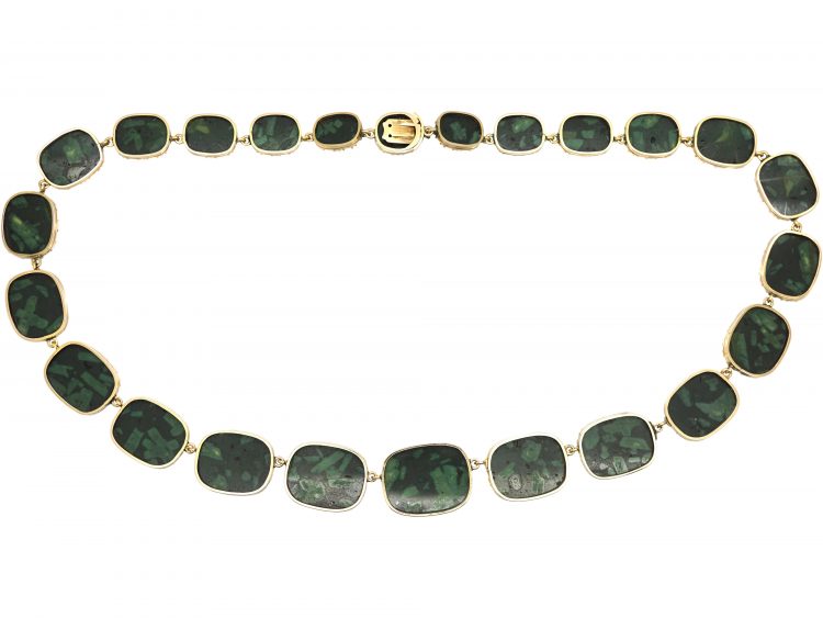 Early 19th Century Gold & Venetian Glass Collar