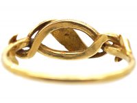 Regency 15ct Gold Twig Ring set with Turquoise