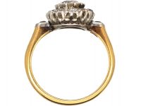 Edwardian 18ct Gold & Platinum, Diamond Cluster Ring