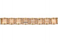 Edwardian 9ct Gold Gate Bracelet