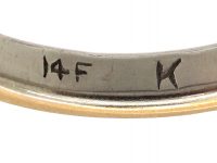 Retro 22ct Gold & Platinum Wedding Ring