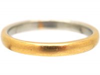 Retro 22ct Gold & Platinum Wedding Ring