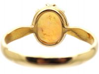 Edwardian 9ct Gold Ring set with an Opal