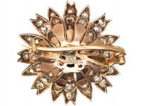 Victorian Diamond Flower Brooch