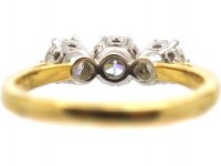 18ct White & Yellow Gold, Three Stone Diamond Ring