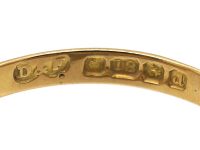 Edwardian 18ct Gold, Ruby & Diamond Trefoil Ring by Deakin & Frances
