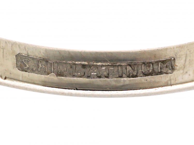 Retro Platinum Wedding Ring
