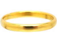 22ct Gold Wedding Ring by Charles Green & Sons made in 1933