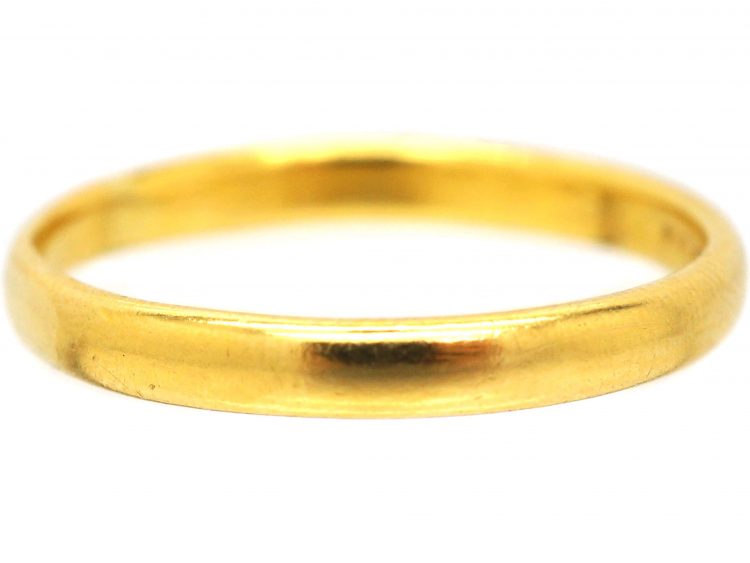 22ct Gold Wedding Ring by Charles Green & Sons made in 1933