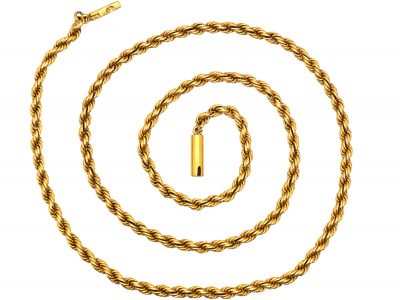 Edwardian 15ct Gold Prince of Wales Twist Chain