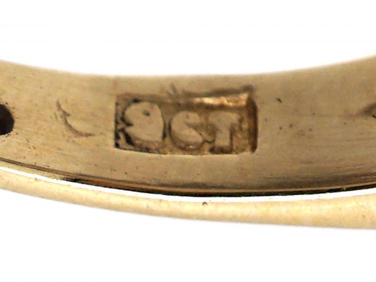 9ct Gold Acrostic Ring that Spells Dearest