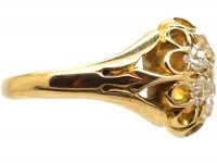 Victorian 18ct Yellow Gold & Diamond Cluster Ring
