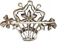 Edwardian Silver & Paste Giardinetti Brooch