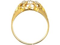 Victorian 18ct Yellow Gold & Diamond Cluster Ring