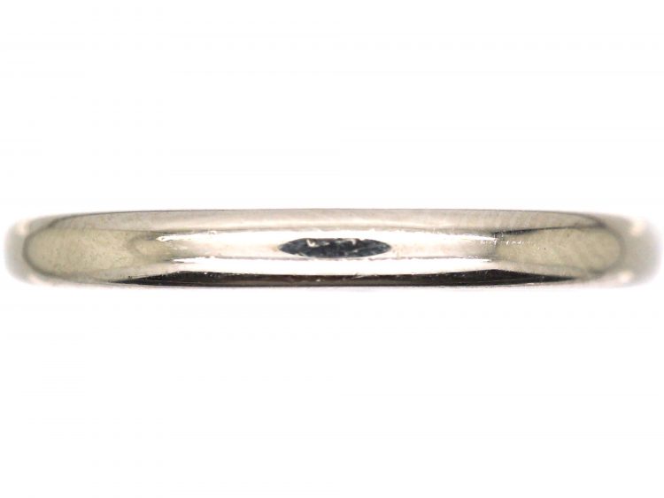 Retro Platinum Wedding Ring