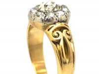 Victorian 18ct Gold, Rose Diamond Cluster Ring