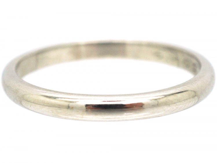 Retro Platinum Wedding Ring