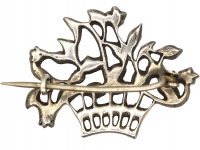 Edwardian Silver & Paste Giardinetti Brooch
