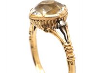 Georgian 15ct Gold & Diamond Shaped Paste Ring