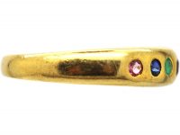 18ct Gold Acrostic Ring that Spells Dearest