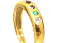 18ct Gold Acrostic Ring that Spells Dearest