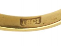 Art Deco 18ct Gold, Double Row Pink Sapphire Half Eternity Ring