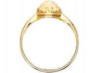 Edwardian 9ct Gold Ring set with an Opal