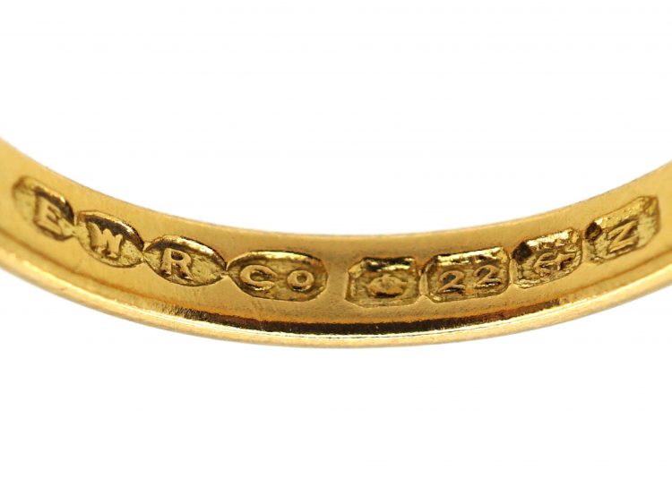 Retro 22ct Gold Wedding Ring made in 1949