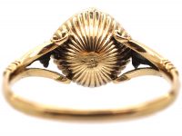 Georgian 15ct Gold & Diamond Shaped Paste Ring