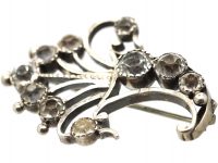 Edwardian Siver & Paste Cornucopia Brooch