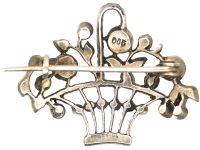 Edwardian Silver & Paste Giardinetti Brooch