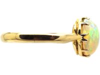 Edwardian 9ct Gold Ring set with an Opal
