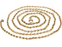 Edwardian 9ct Gold Medium Length Prince of Wales Twist Chain