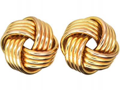 9ct Gold Knot Earrings