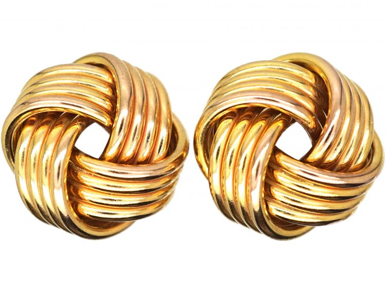 9ct Gold Knot Earrings