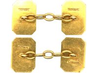 Art Deco 18ct Gold & Platinum Cufflinks