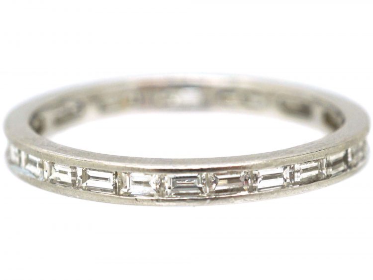 18ct White Gold Baguette Diamond Eternity Ring