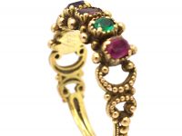 Georgian 15ct Gold Acrostic Ring That Spells Regard