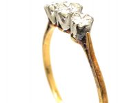 Early 20th Century 18ct & Platinum, Three Stone Diamond Ring