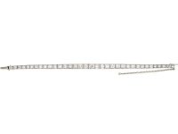 Art Deco Platinum, Graduated Diamond Line Bracelet